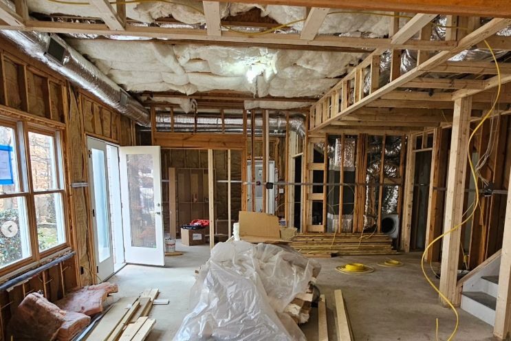 industrial basement design unfinished