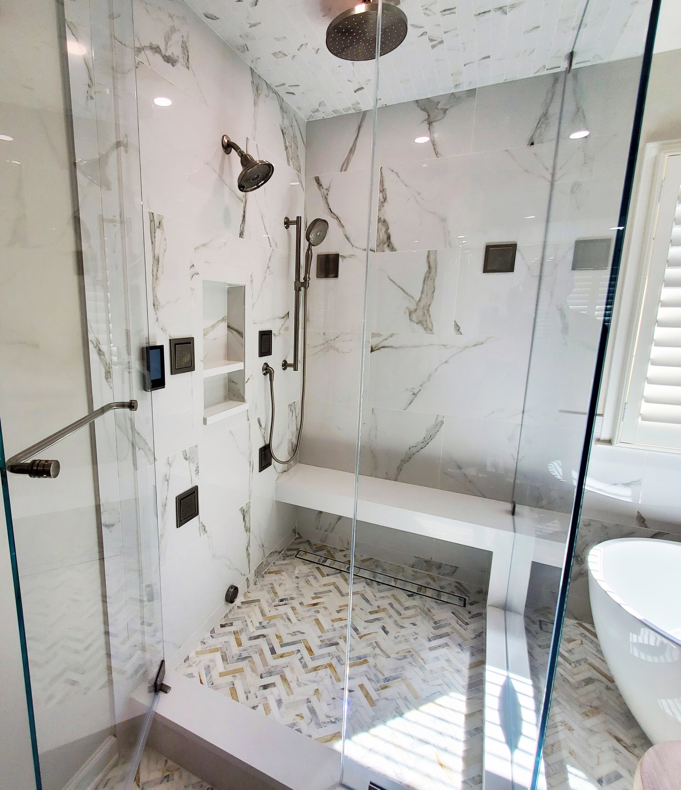 luxury bathroom shower